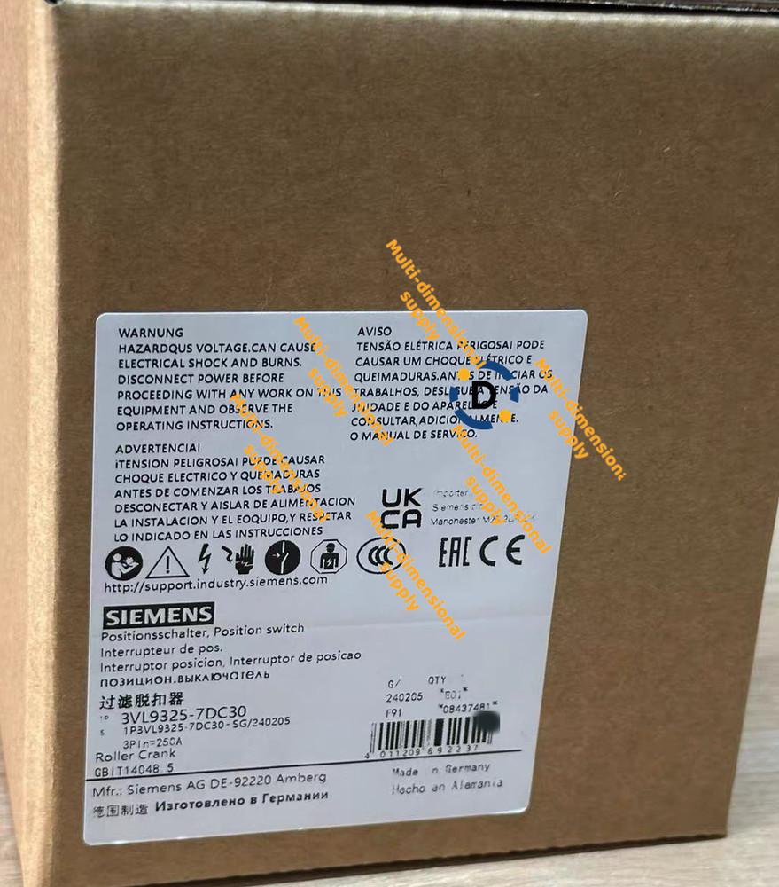 New 3VL9325-7DC30 Current trip device