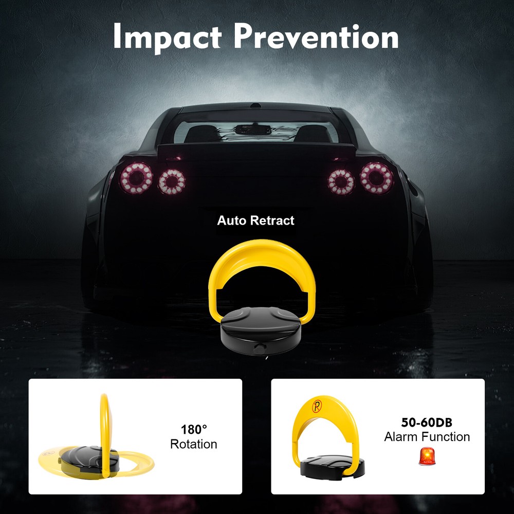 Car Parking Spot Lock Remote Control Anti-Collision Foldable Barrier Auto Sensor