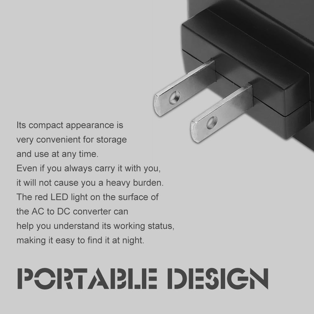 Durable Cigarette Lighter to Wall Plug Adapter - Safe & Efficient 2V Converter