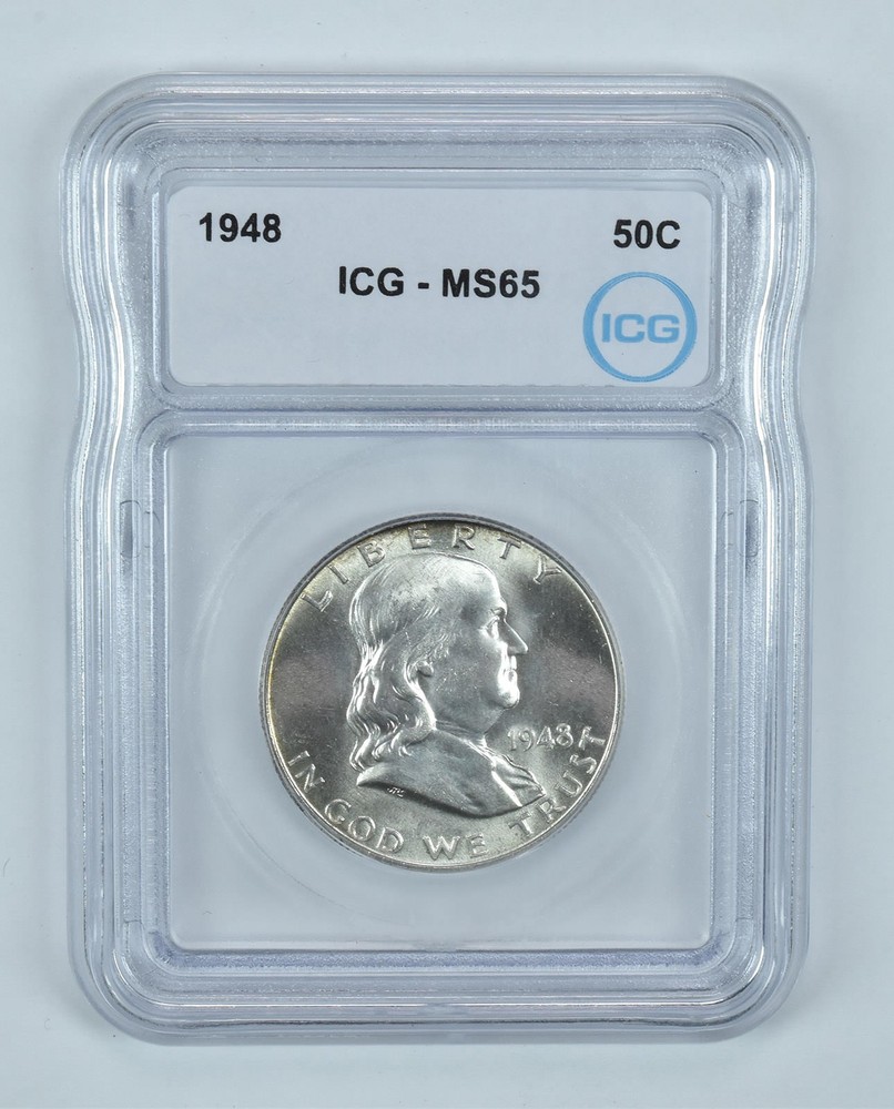 1948 Franklin Half Dollar MS65 ICG