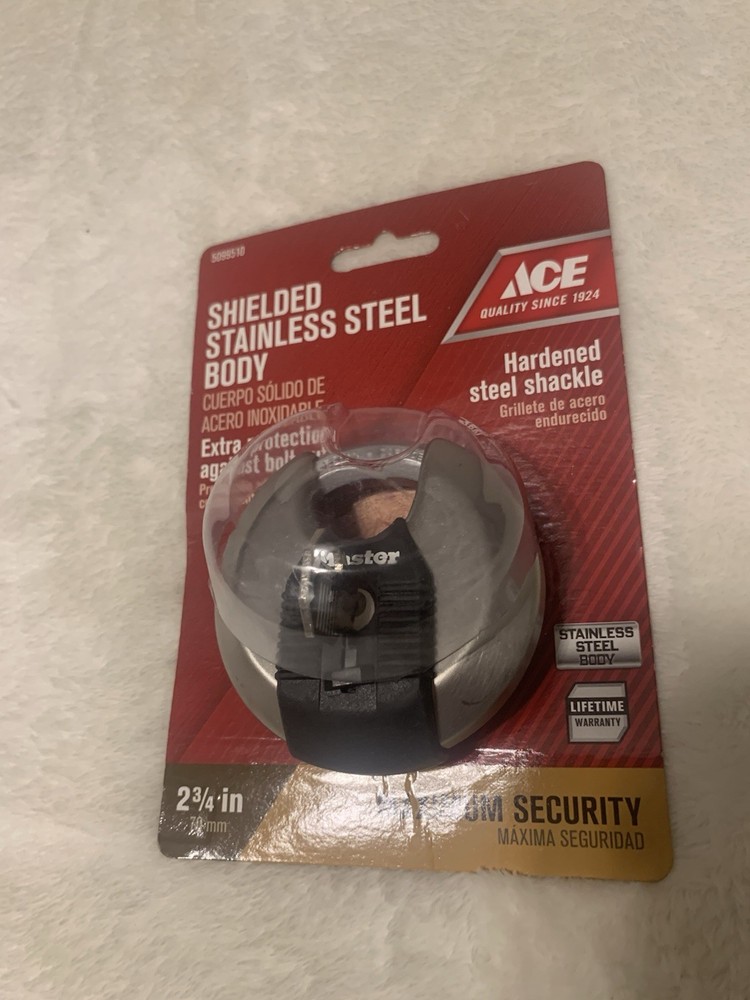 Ace Master Stainless Steel Body 2 3/4 Security Lock