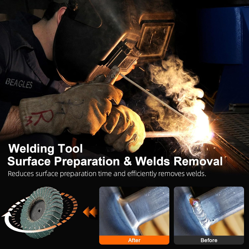 12PCS Mixed Curved Flap Disc 2 Inch Roll Lock Quick Change Sanding Discs 1Pcs 1/