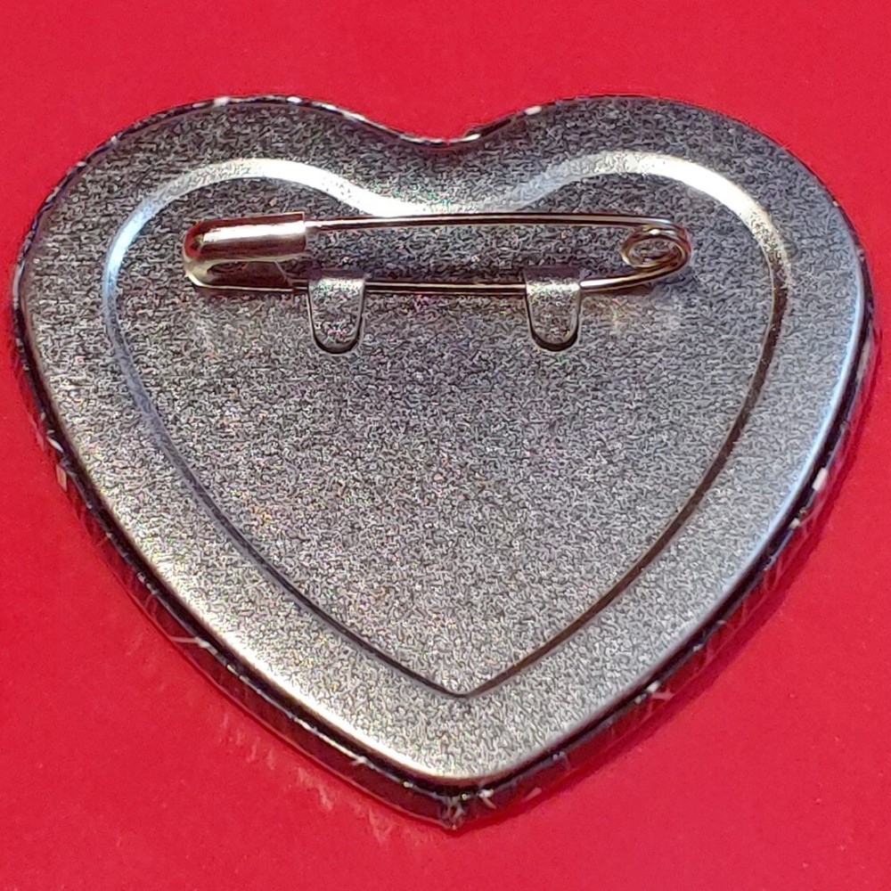 2 1/4 Inch Peter Murphy Bauhaus Goth Heart Pinback Button