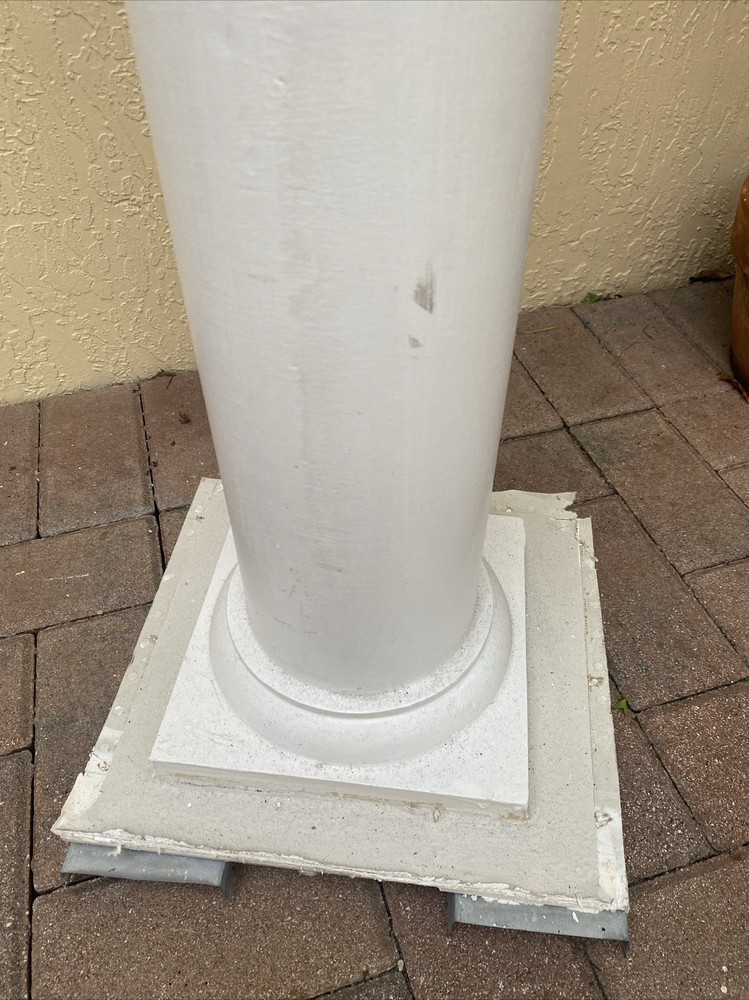 Wood Architectural Column Painted White