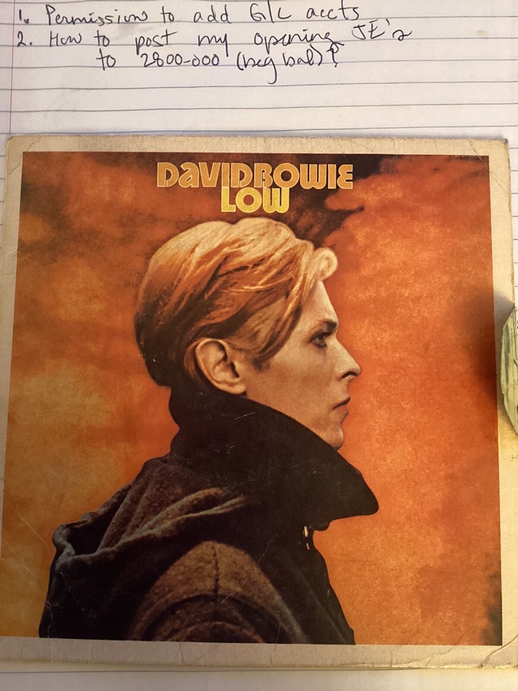 David Bowie 1977 ‘Low’ Postcard Record Sleeve