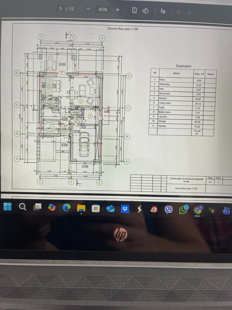 Modern House Plan Building Plans Blueprints 217m 2,336ft + interior design CAD