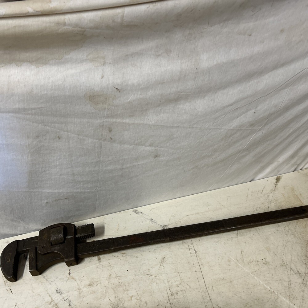 36” Pipe Wrench, Improved Stillson 36 Vintage Pipe Wrench