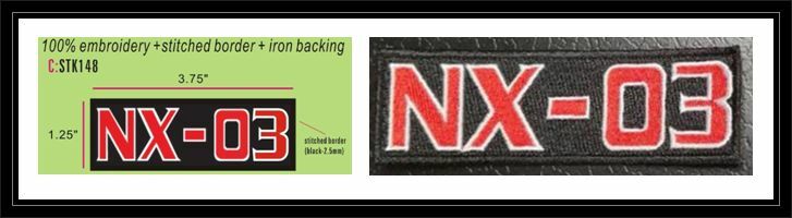 STAR TREK NX-03 HAT PATCH - STK148