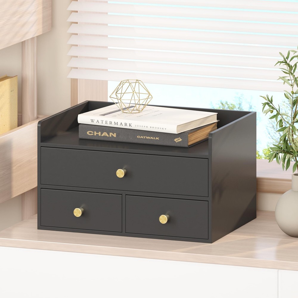 Desk Organizer - Stackable, No Assembly Required, Ideal for Office/Home Use -...