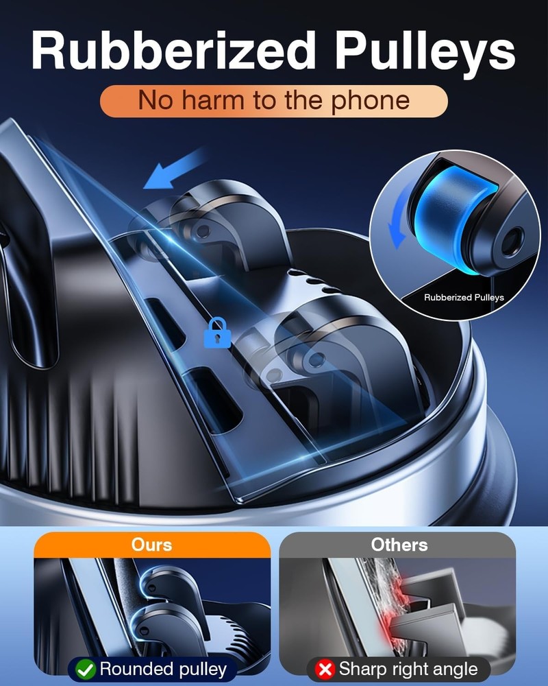 Dash Cell Phone Car Mount, Multifunctional Dashboard Mobile Silver