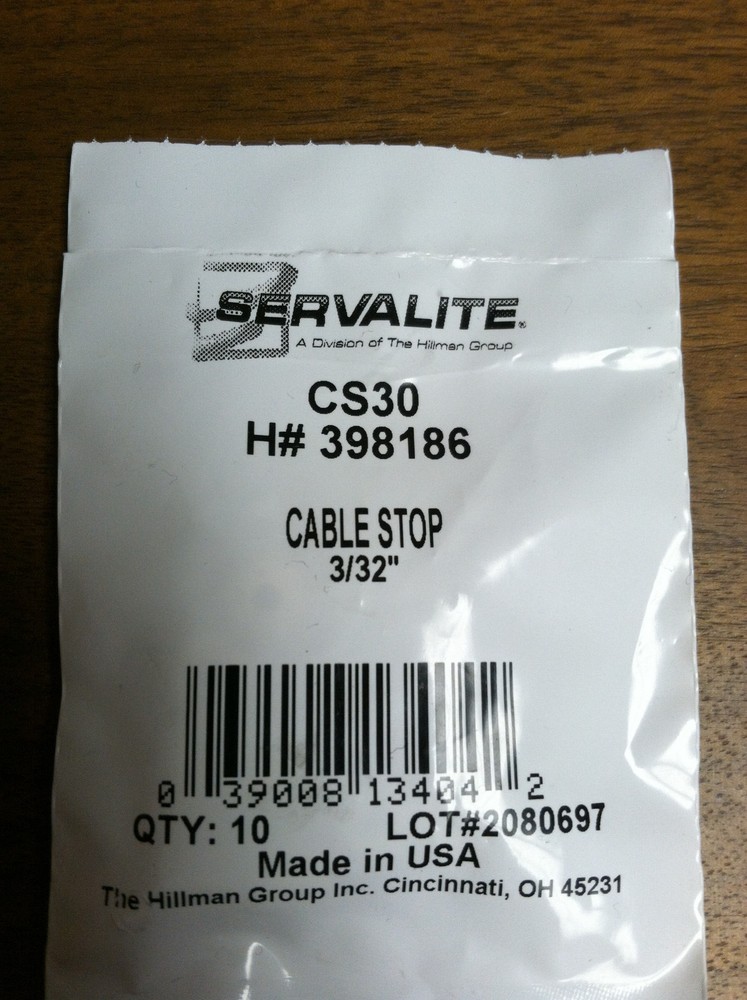 CABLE STOP 3/32" PACK OF 10