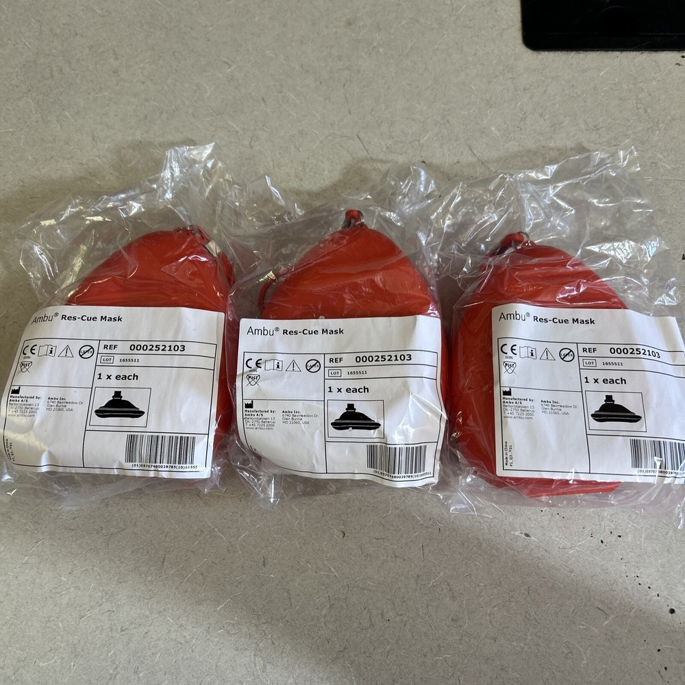 PACK OF 3 Ambu Res-Cue Mask REF 000252103