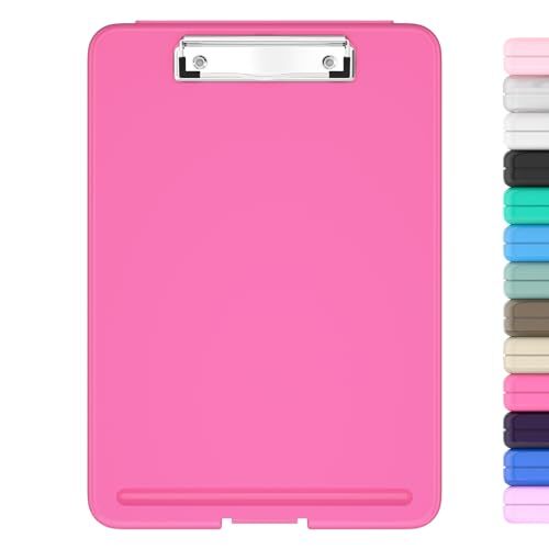Clipboard with Storage, Open Nursing Clipboards Foldable Storage, Heavy Red