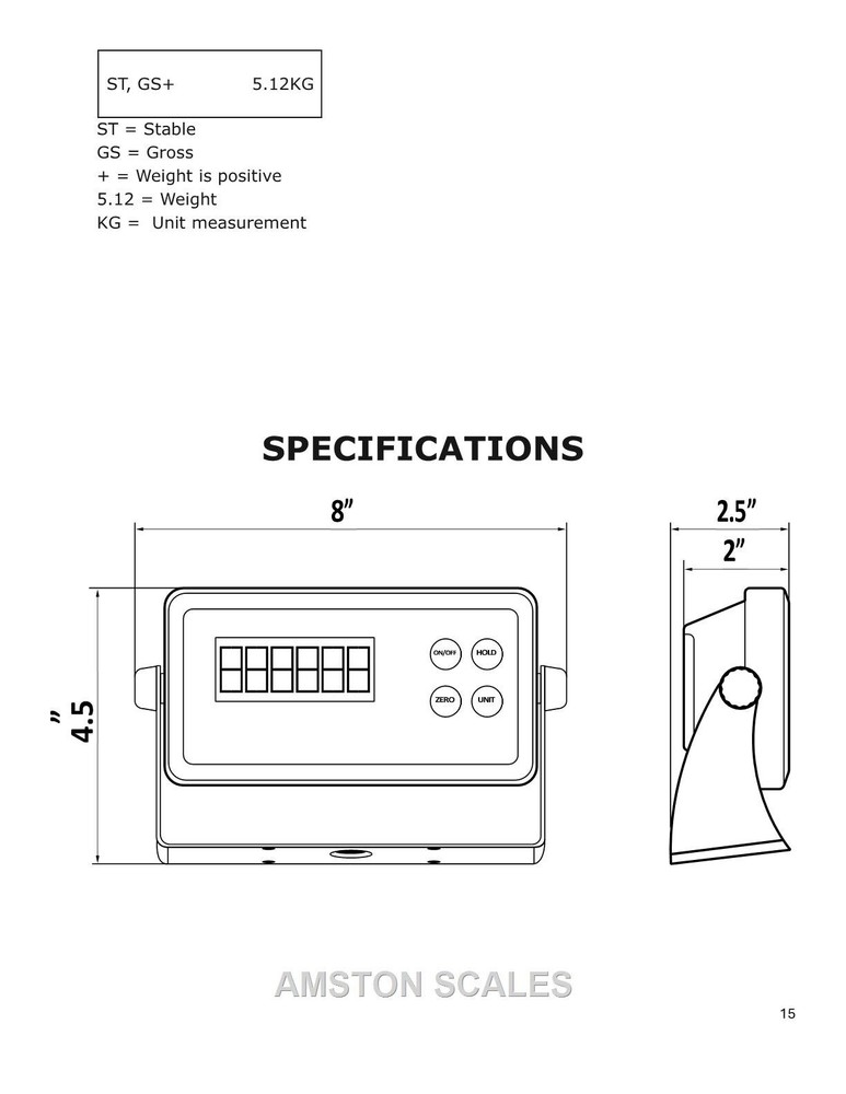 SCALE & LOAD CELL INTERFACE CONTROLLER COMPUTER CATTLE LIVESTOCK FLOOR TRUCK NEW