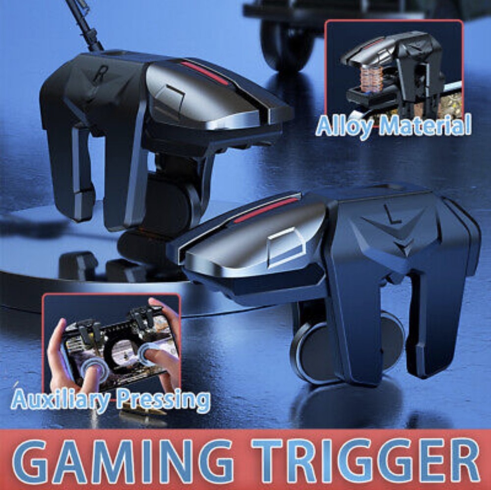 1 Pair Six Finger Operation Mobile Game Trigger Controller Gamepad for Phone