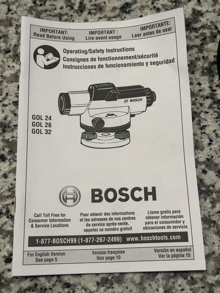 Bosch GOL26 Automatic Optical Level - Blue