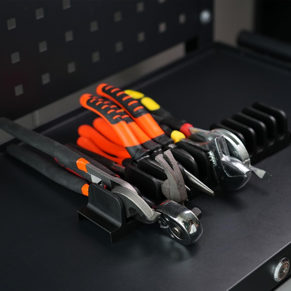 12 PCS Plier Organizer for Toolbox & Tool Drawer, Magnetic Black