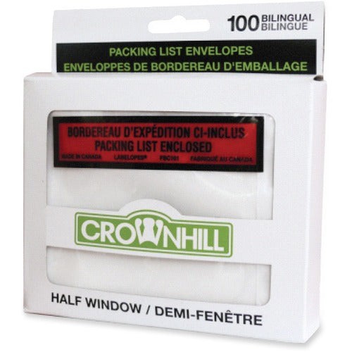Crownhill Backloading Poly Packing List Envelope 81145