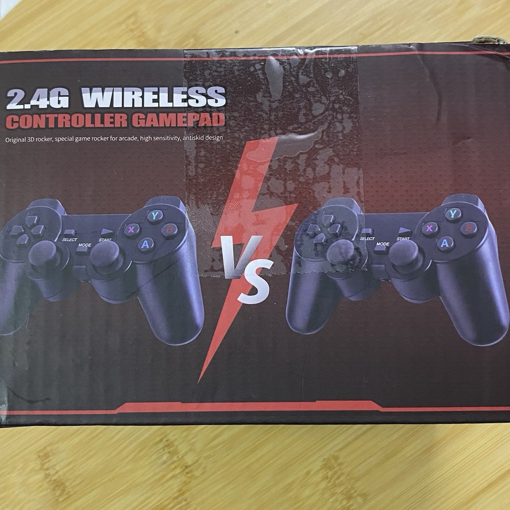 MSCFIT retro game console 2.4G wireless controllers, game pad, arcade, Black