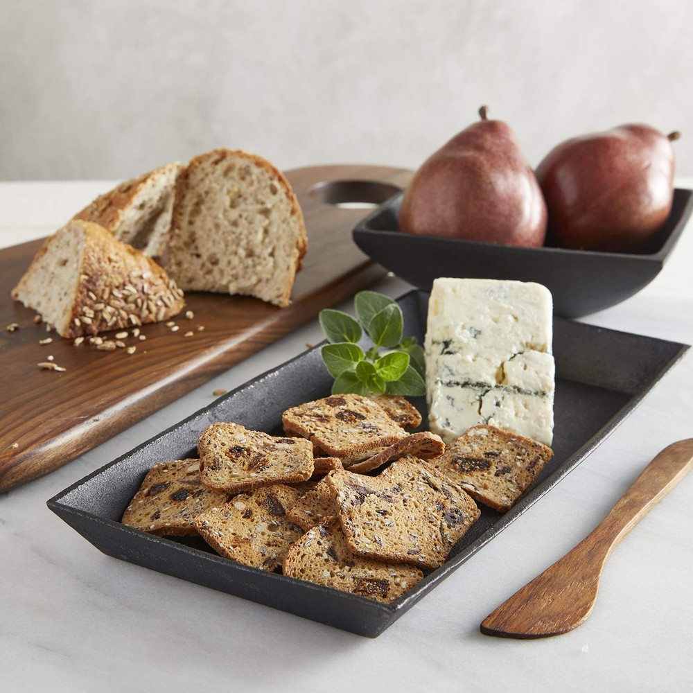 47th & Main Cast Iron Rectangular Serving Tray 10.2x5.80-Inches Durable