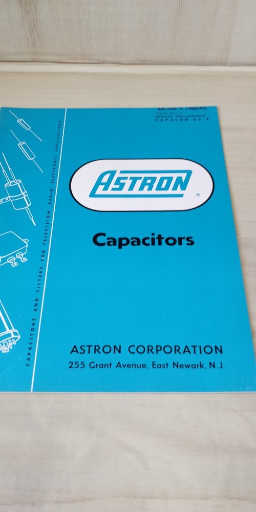 1959 ~ Astron ~ Capacitators ~ catalog AC-7