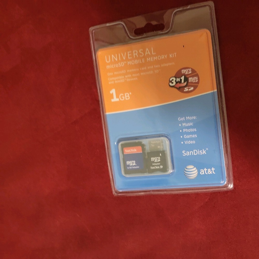Universal Sandisk Micro SD Mobile Memory Kit 1GB Adaptor
