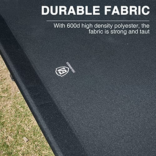 Extra Wide Camping Cot for Adults Oversized XXL Sleeping Cots Folding Black