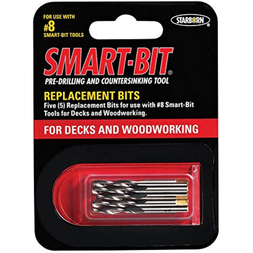 Replacement Bits For No 8 Trim Smart-Bit Pre-Drilling And Countersinking Tool