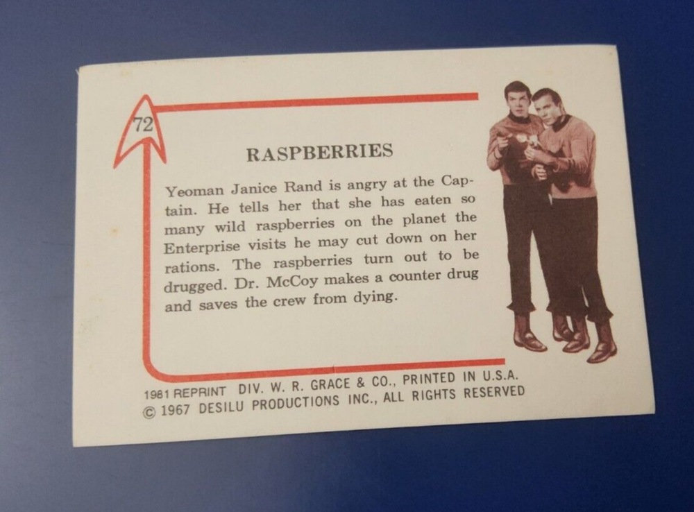 RASPBERRIES x1 STAR TREK LEAF