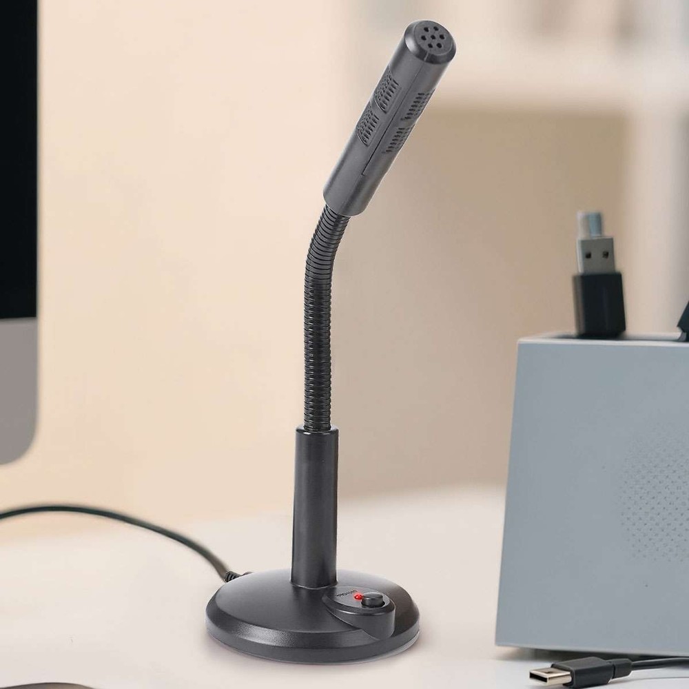 2025 USB Computer Mini Condenser Microphone Stand Recording Mic For PC Desktop
