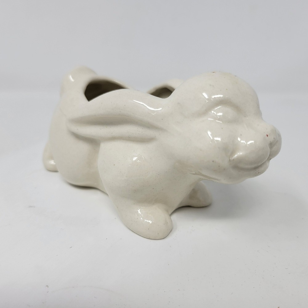 Ceramic Bunny Planter Pot Easter Spring Tabletop Decor Japan
