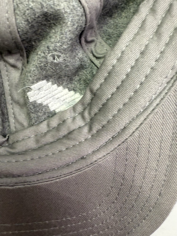 Bitbird Wool Blend Embroidered Logo Hat Cap Adjustable Gray White Band Rare