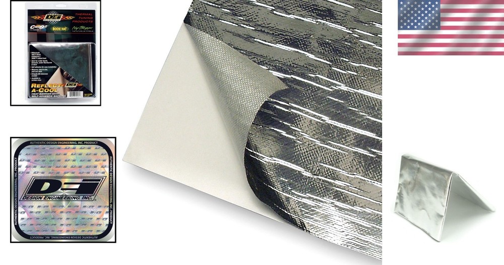 Durable Reflective Adhesive Sheets - Heat Barrier for RVs & Engine Compartments