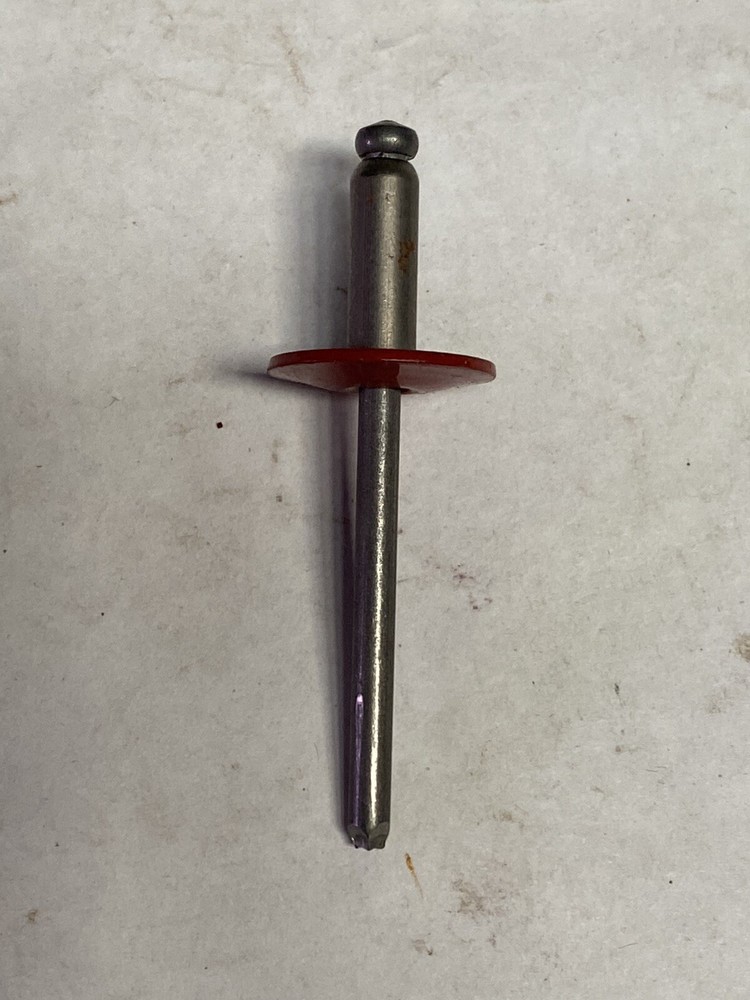 Original. SkiDoo Snowmobile Red Pop Rivets (QTY 6).