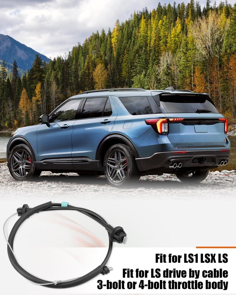 LS Throttle Cable Drive By Cable Accelerator Linkage Compatible with LS1 LSX