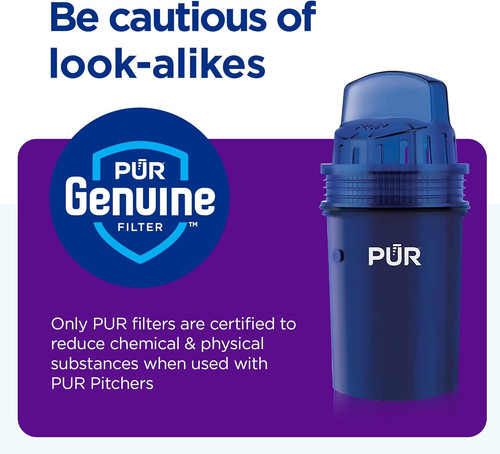PUR 7-Cup Water Pitcher, 1 Genuine Filter, Cleaner, Great-tasting Water,...