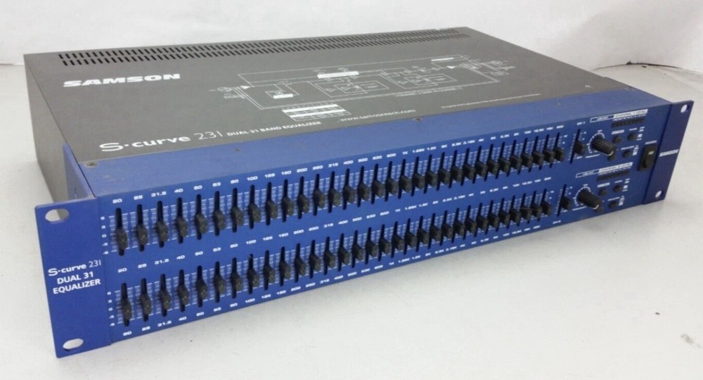 SAMSON curve 231 equalizer Dual 31 band, Compresor/Limiter, S-3WayCrossover.