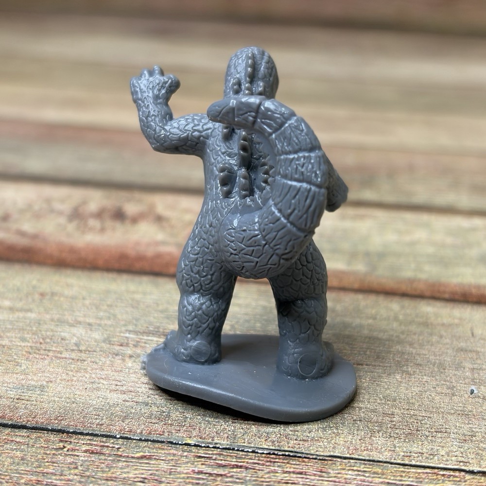 Mini Godzilla & Mini Mothra Plastic 2” Figures D&D Gojira Dark Gray