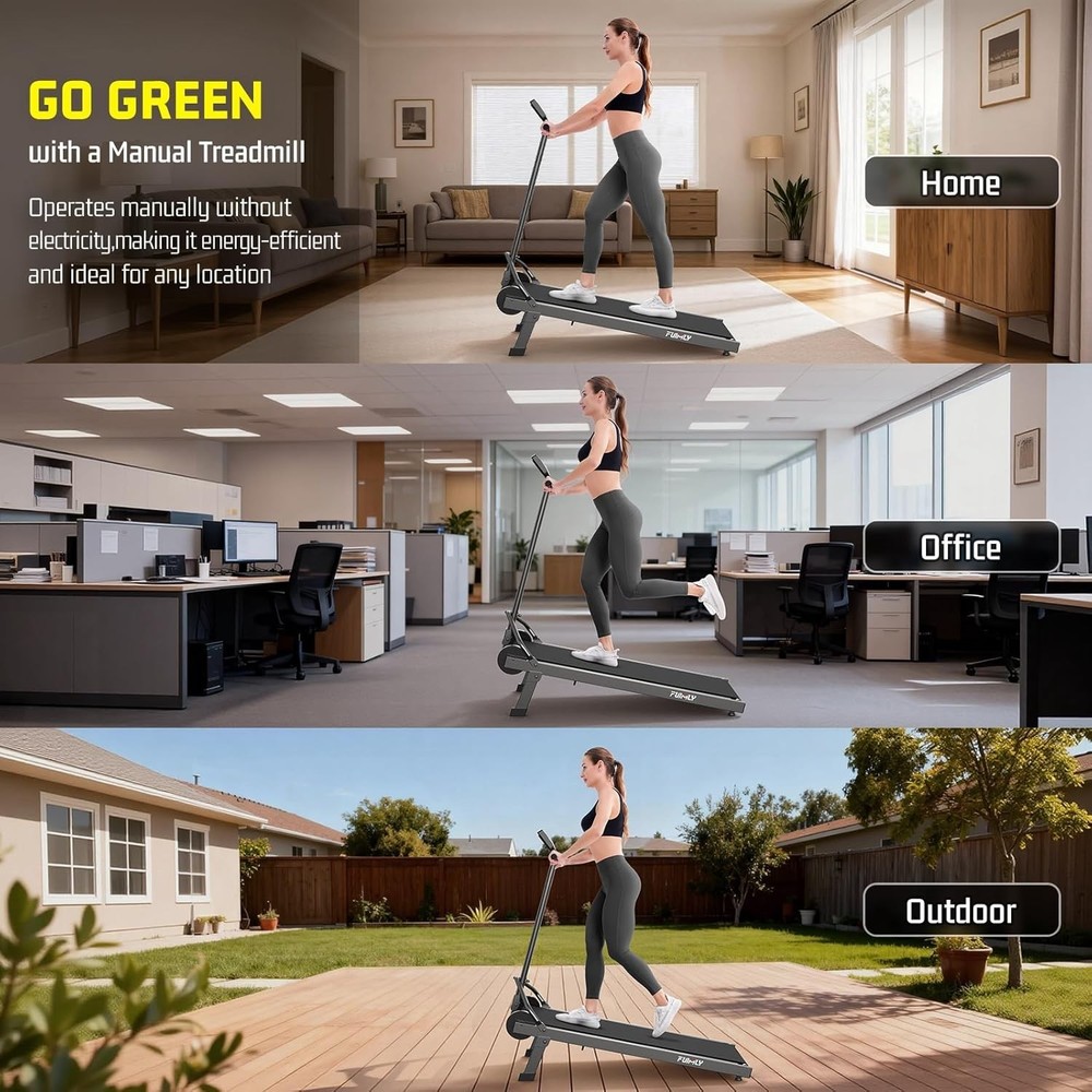 Foadble Design Treadmill Machine, Indoor/Outdoor Freedom Excercise Treadmill Pad