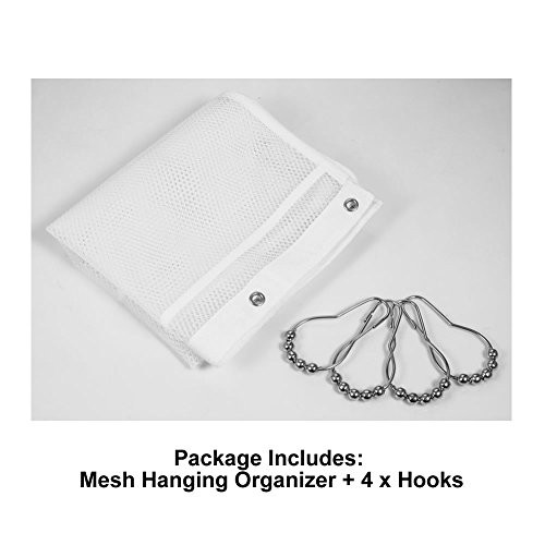 2 Pack Mesh Hanging Caddy Organizer with 6 Pockets, 2 Pack 6-Pocket Mesh