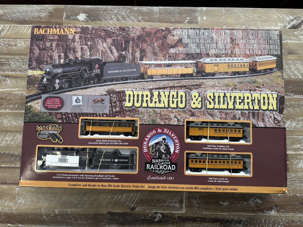Bachmann Durango & Silverton HO Train Set Tested Working w/Track