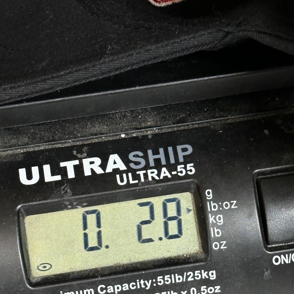 GMC Hat Cap Black Red Trim Letters Hook Loop Tall One Size