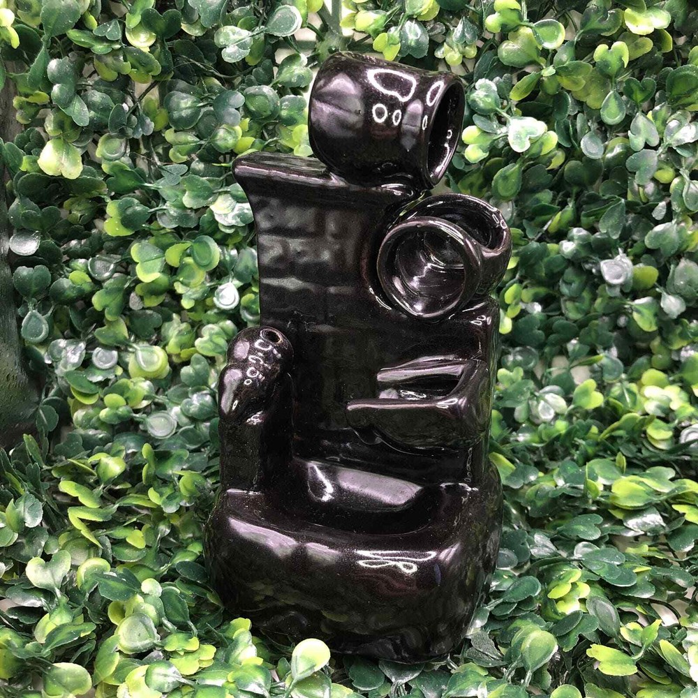 Black Pots Backflow Incense Burner