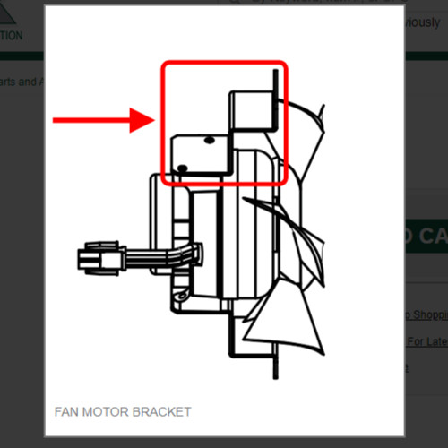 FAN MOTOR BRACKET #1011448-74