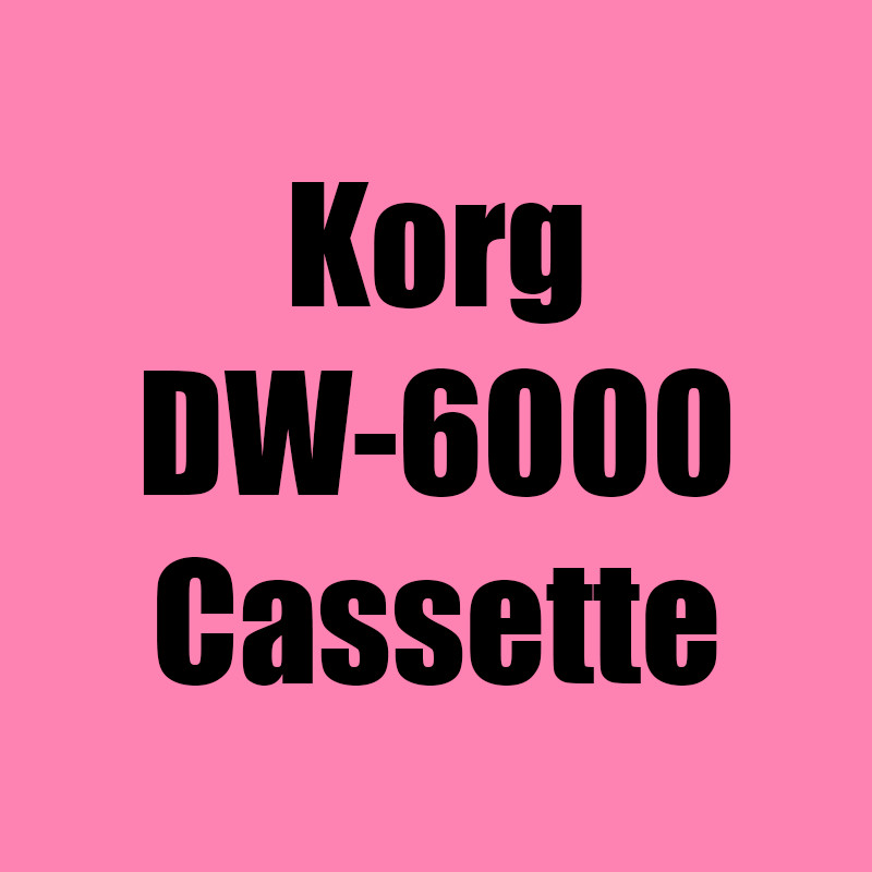 Korg DW-6000 Data Recovery Cassette