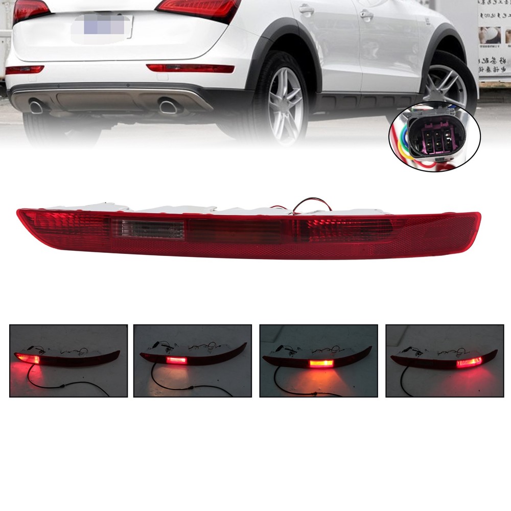 Right Side For Audi Q5 2009-2016 Lower Tail Light Rear Bumper Reflector Lamp