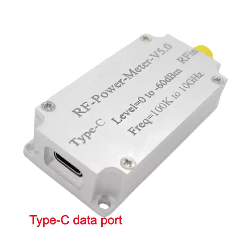 RF Power Meter V5 100K - 10GHz USB Communication Data Export Power Detector New