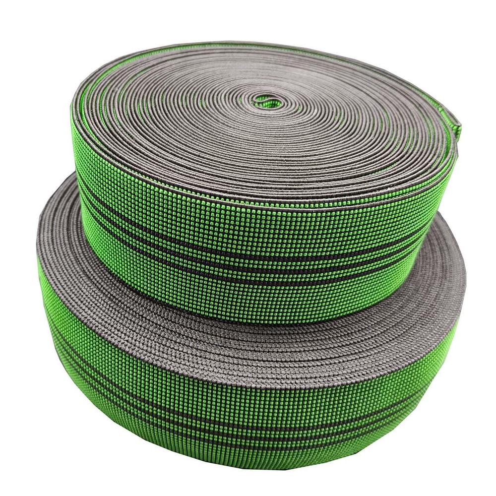 Upholstery Webbing Chair Couch Material Replacement,Elastic 10m/32ft, Green