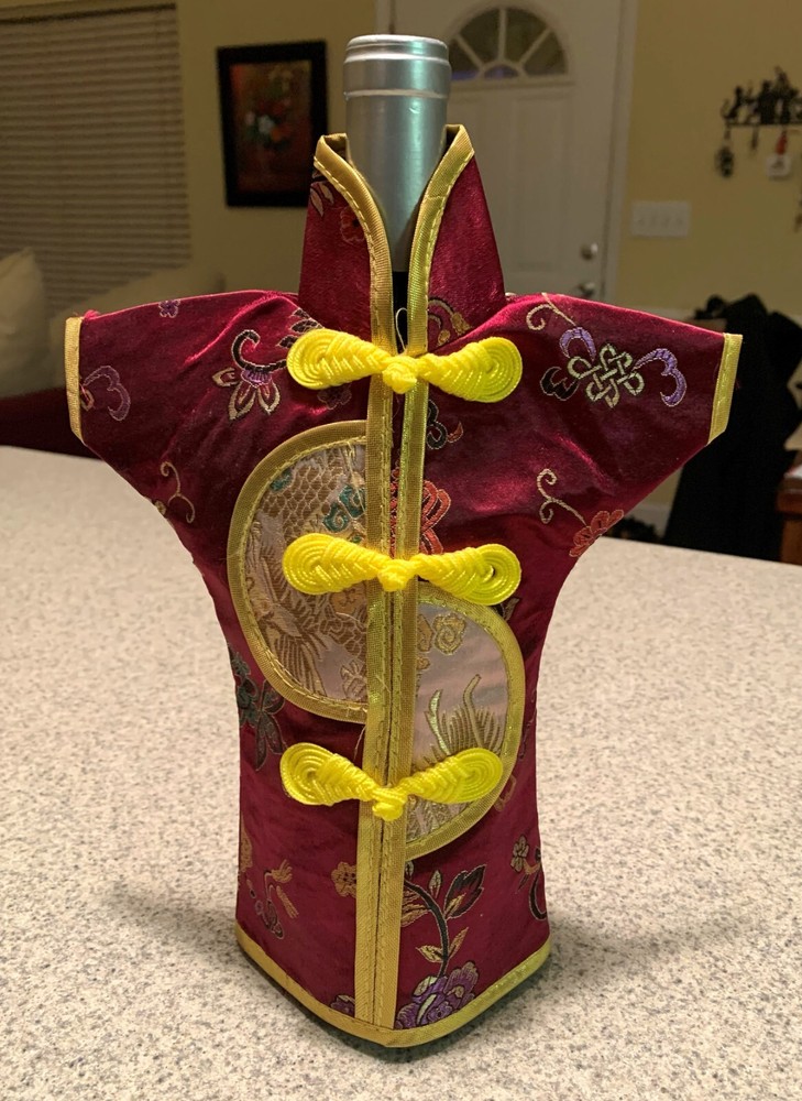 Silk Wine Bottle Kimono