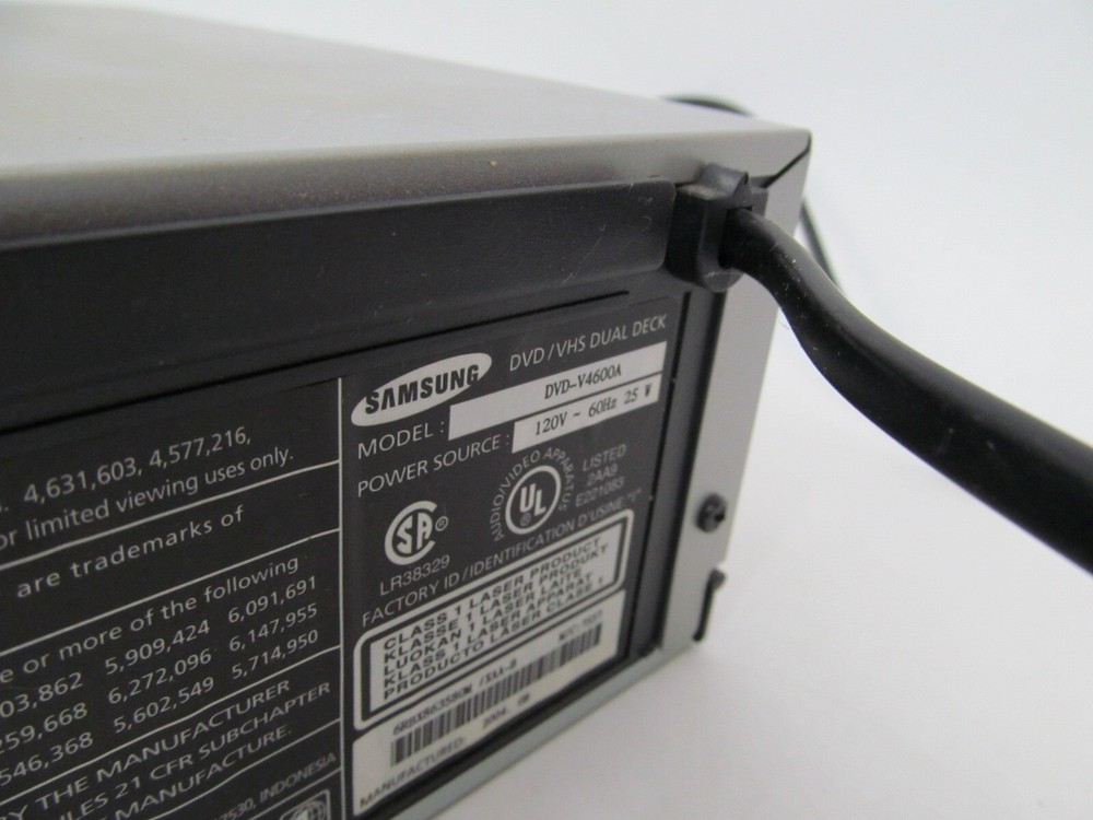 Samsung DVD-4600A DVD VCR Combo VHS Player